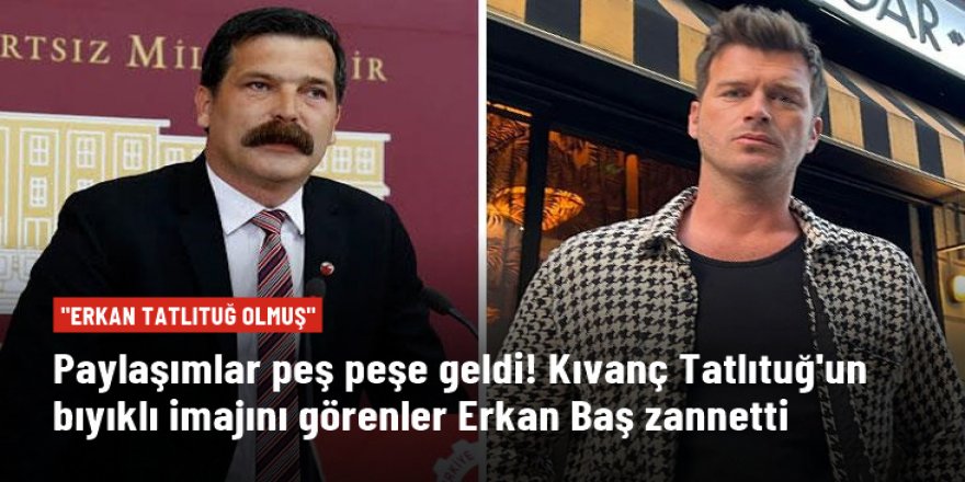 Boğa Boğa filmi için bıyık bırakan Kıvanç Tatlıtuğ'u görenler Erkan Baş'a benzetti