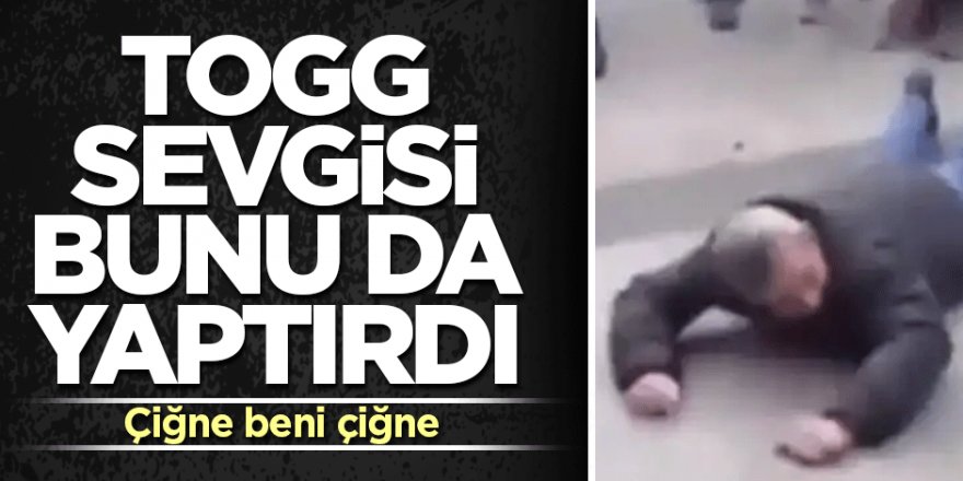 Erzurum'da Togg sevgisi bunu da yaptırdı: Çiğne beni çiğne