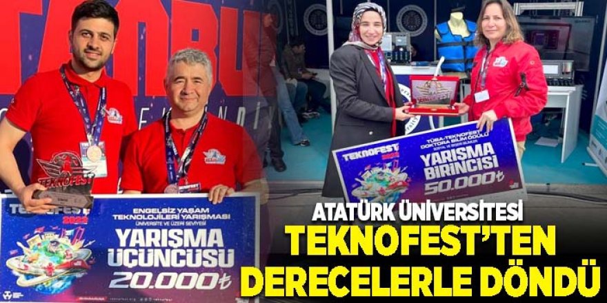 Atatürk Üniversitesi TEKNOFEST’ten Derecelerle Döndü