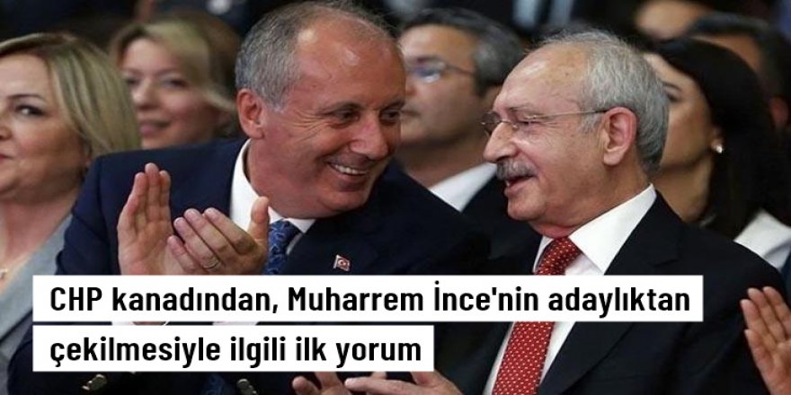 CHP'li Gürsel Tekin'den, Muharrem İnce'nin adaylıktan çekilmesiyle ilgili paylaşım