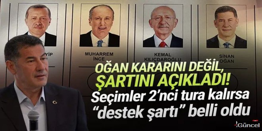 İkinci turda Erdoğan'ı mı yoksa Kılıçdaroğlu'nu mu destekleyecek?