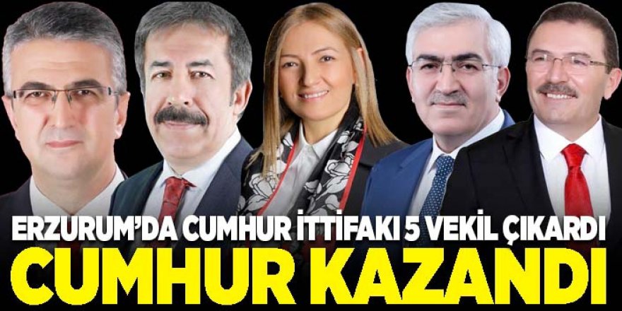 Erzurum'da Cumhur kazandı, YSP sürpriz yaptı