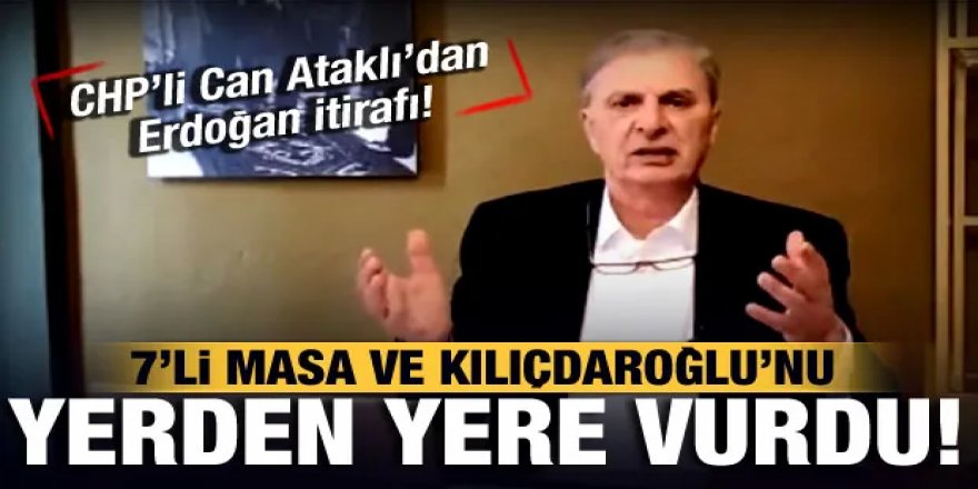 Can Ataklı, 7'li masa ve Kılıçdaroğlu'nu yerden yere vurdu: Erdoğan yüzde 90 kazanacak