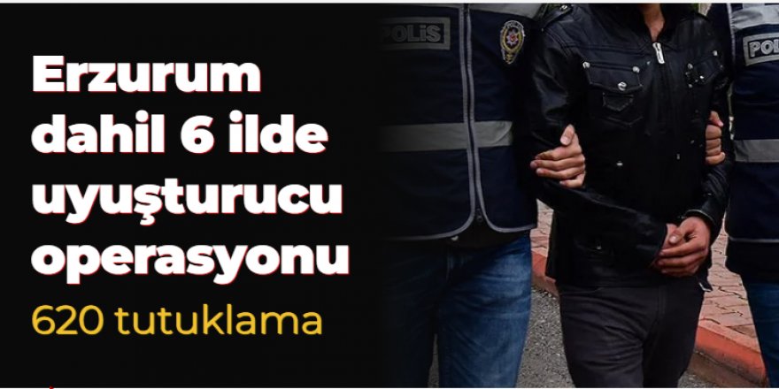 Erzurum ve 5 ilde uyuşturucu operasyonu