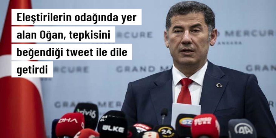 Tepkilerin odağında yer alan Oğan'dan dikkat çeken beğeni