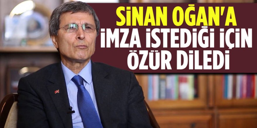 Sinan Oğan Açıklaması: Özür Dilerim