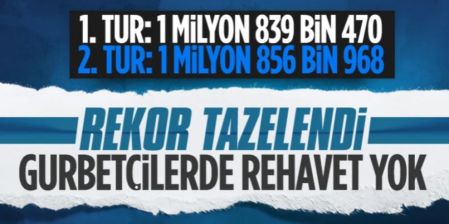 YSK açıkladı! Yurt dışı ve gümrüklerde kullanılan oy sayısı 1 milyon 856 bin 968 oldu