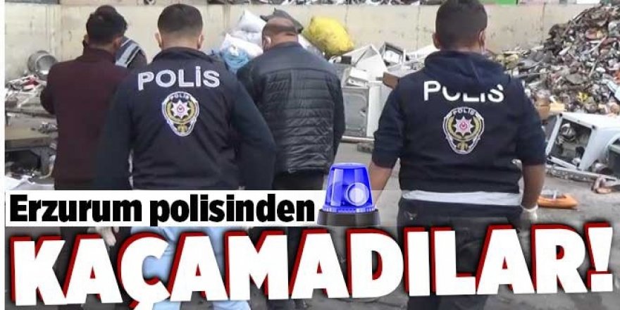 Erzurum Polisinden kaçamadılar: 6 zanlı cezaevine teslim edildi