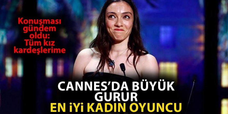 Dizdar, Cannes Film Festivali'nde En İyi Kadın Oyuncu Ödülü'nü aldı