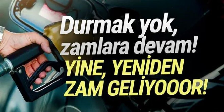 Benzine bir dev zam daha geliyor