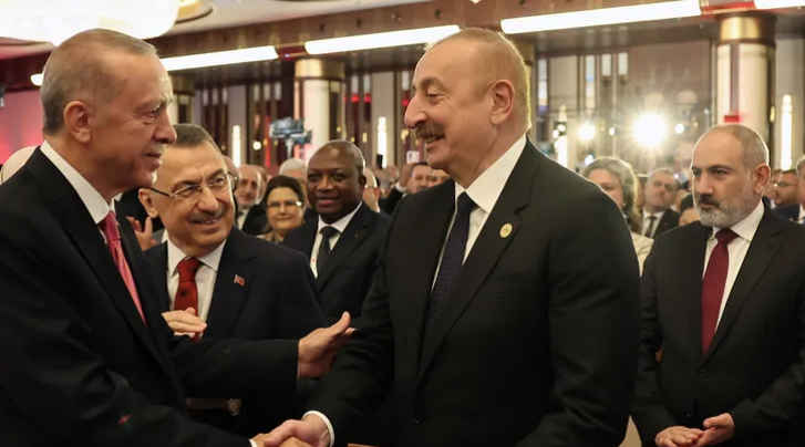 Cumhurbaşkanı Erdoğan'ın Göreve Başlama Töreni'nde dikkat çeken kare! Aliyev ve Paşinyan...