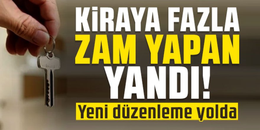 Kiraya fazla zam yapan ev sahipleri yandı! Yeni düzenleme yolda