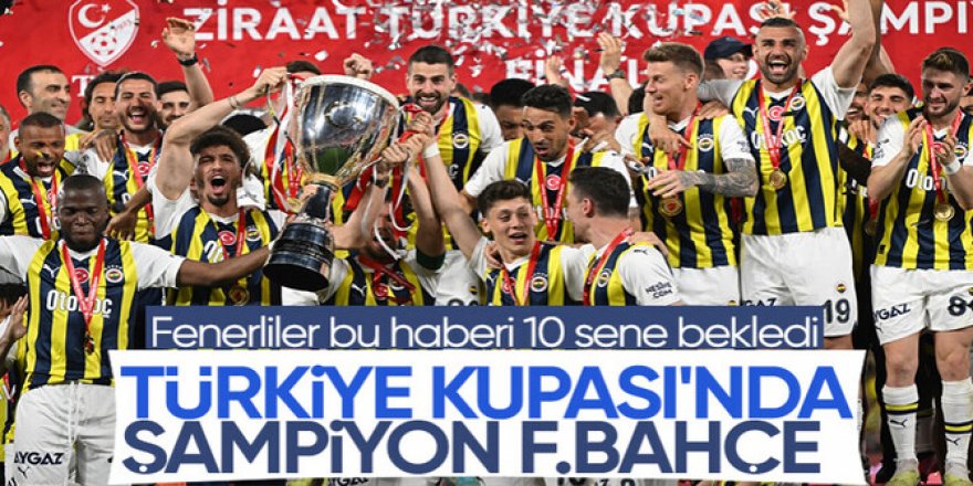 Başakşehir'i yenen Fenerbahçe Türkiye Kupası'nı kazandı