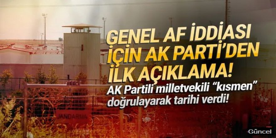 AK Parti'den genel af açıklaması: ''Bir çalışmamız var!''