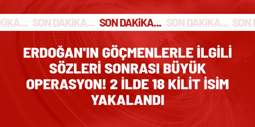 2 ildeki operasyonlarda 18 göçmen kaçakçısı organizatörü yakalandı