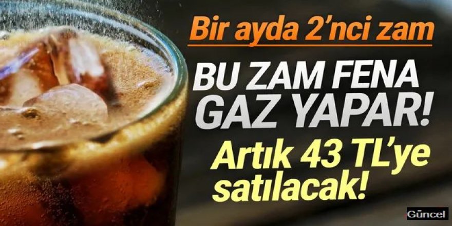 Gazlı içeceklere 20 gün içinde 2'nci zam