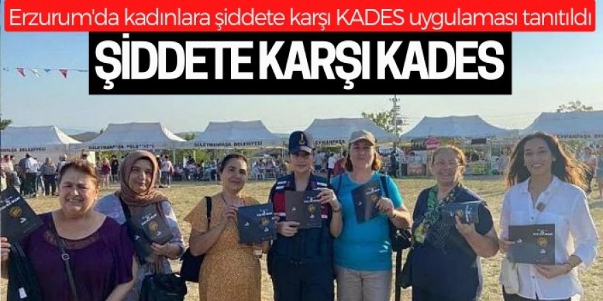 Erzurum'da vatandaşlara KADES tanıtıldı