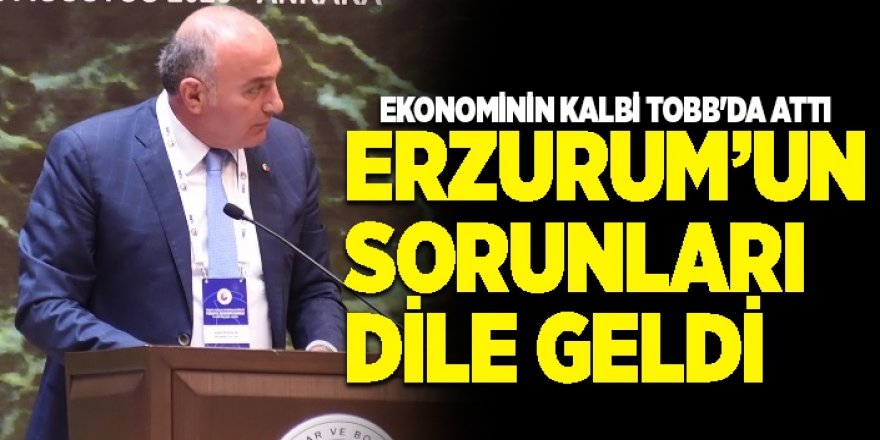 Erzurum’un sorunları dile geldi!