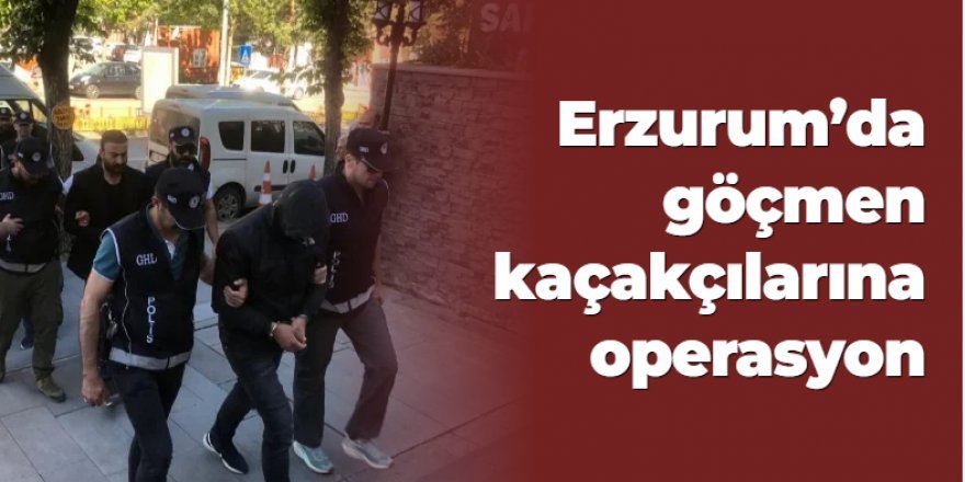 Erzurum'da göçmen kaçakçılarına darbe