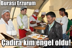 Palandöken’de iftar çadırı krizi!