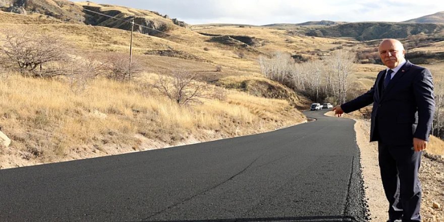 Erzurum'da yol yapım çalışmaları sürüyor