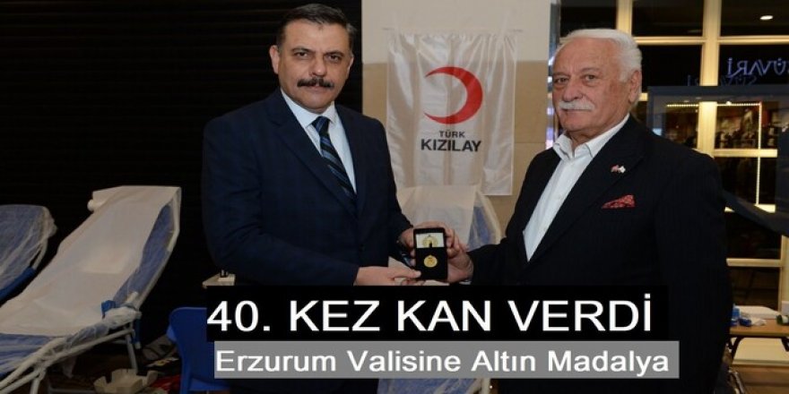 Erzurum Valisi Çiftçi, kan bağışında bulundu