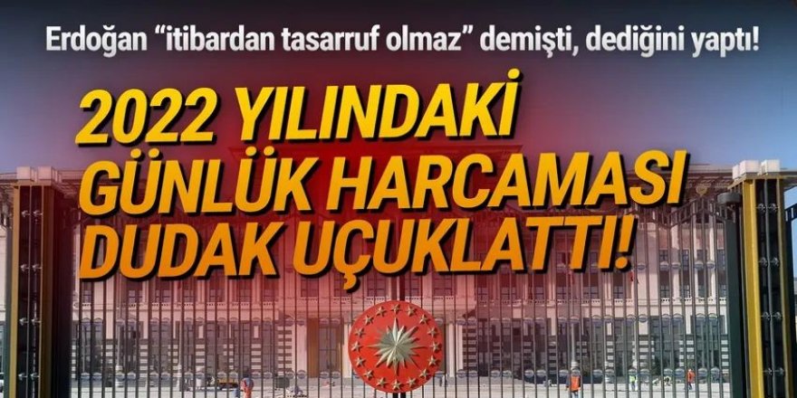 Cumhurbaşkanlığı 1 yılda ne kadar harcadı ?