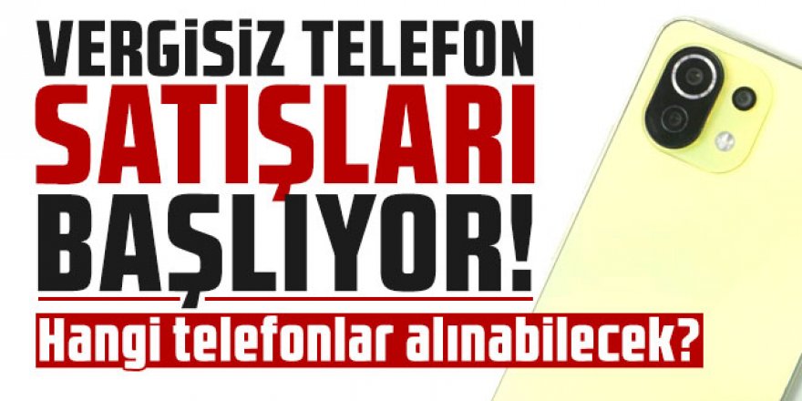 Vergisiz telefon satışı başlıyor!