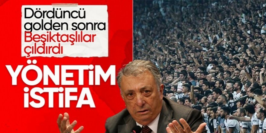 Beşiktaş tribünlerinden yönetime istifa çağrısı