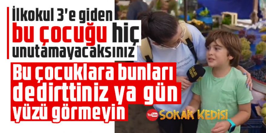 İlkokul 3'e giden bu çocuğu hiç unutamayacaksınız!