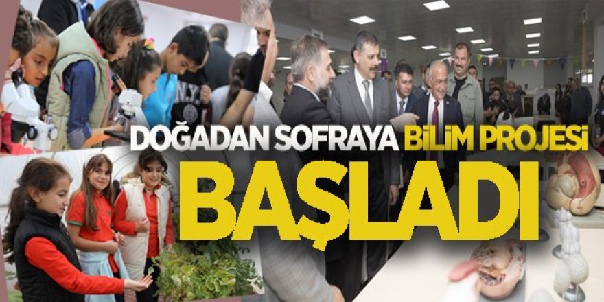 Erzurum'da Doğadan Sofraya Bilim Projesi başladı