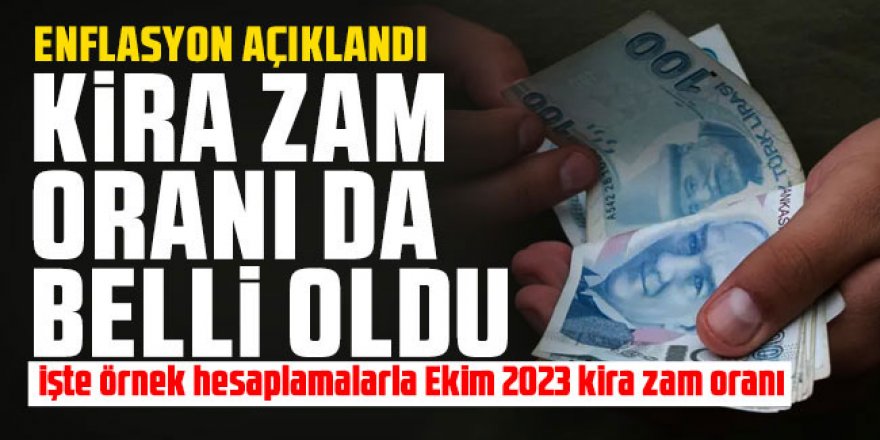 Ekim 2023 kira zam oranı belli oldu