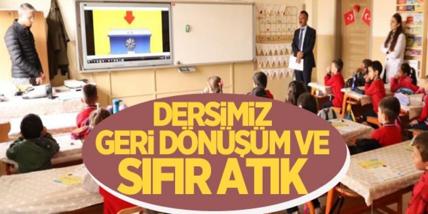 Erzurum'da Çocuklara geri dönüşüm ve sıfır atık bilgilendirmesi