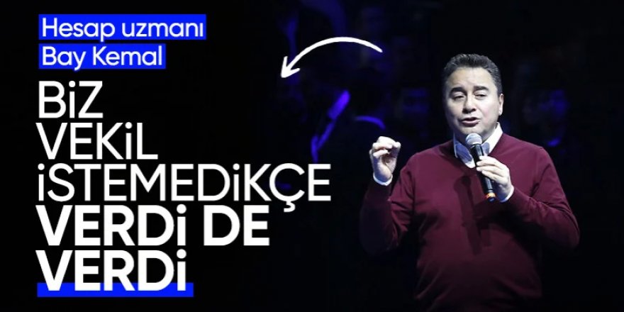 DEVA Partisi Lideri Ali Babacan'dan CHP'deki milletvekili kriziyle ilgili açıklama