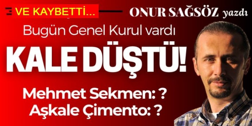 Ve SEKMEN kaybetti: Kale düştü!