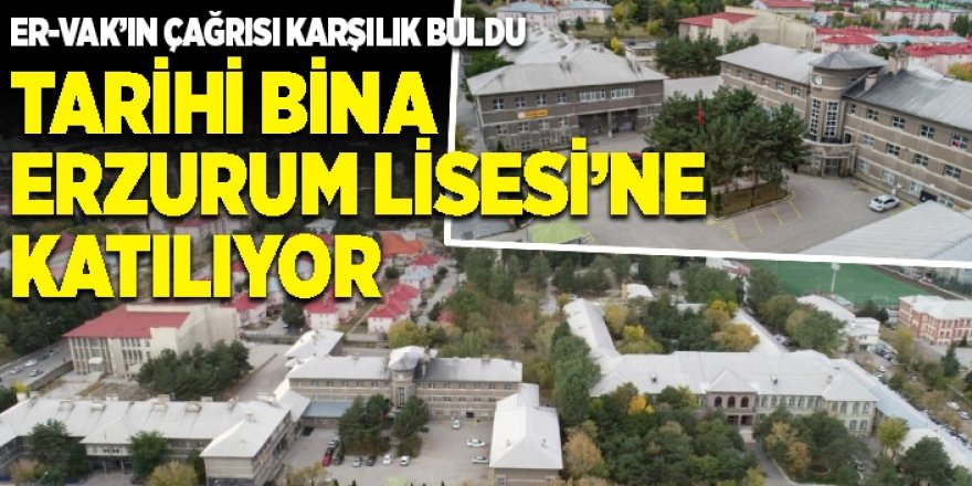 Erzurum'da güzel şeylerde oluyor. Eski askeri hastane eğitim yuvası oldu