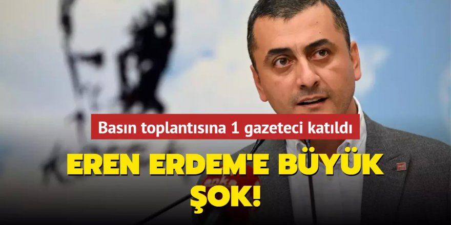 Basın toplantısına 1 gazeteci katıldı