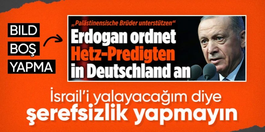 Alman Bild, İsrail-Filistin çatışmasında Türkiye'yi hedef aldı