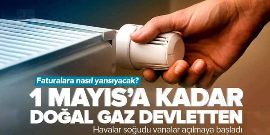 1 Mayıs'a kadar doğalgaz devletten!