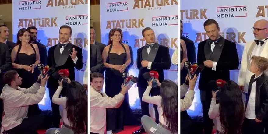 Aras Bulut İynemli'nin Atatürk galasındaki hareketleri sosyal medyayı salladı