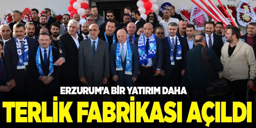 Erzurum'Da Terlik fabrikası açıldı