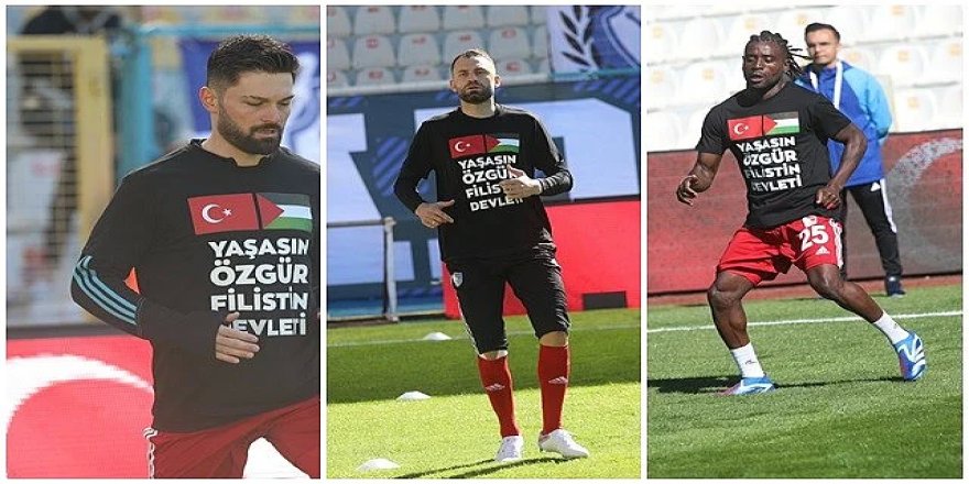 Erzurumspor FK: Yeşil sahada Filistin'e özgürlük çığlığı