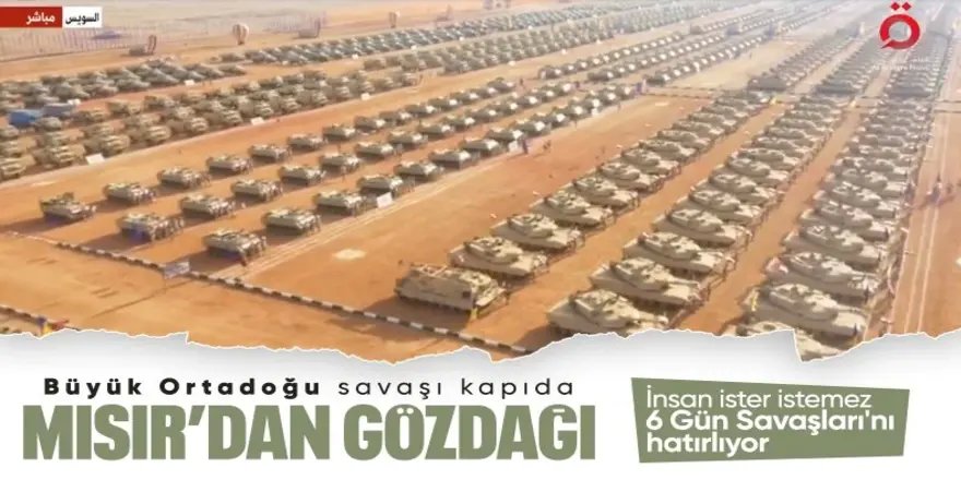 Mısır ordusundan gövde gösterisi!