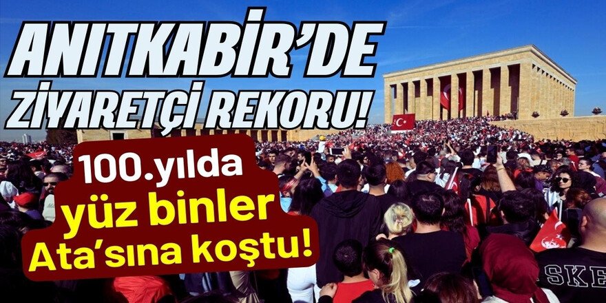 Yüz binler ATASINA koştu