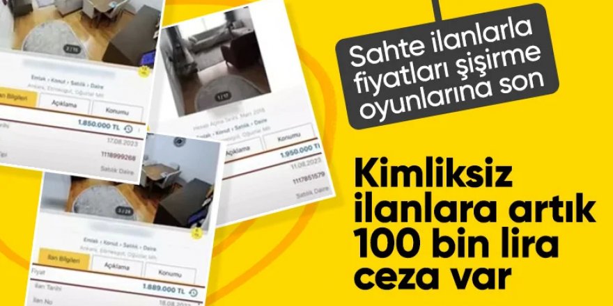 İlan sitelerinde kimlik doğrulama dönemi bugün başlıyor