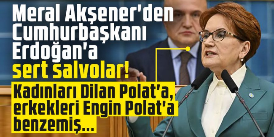 Meral Akşener'den Cumhurbaşkanı Erdoğan'a sert salvolar!