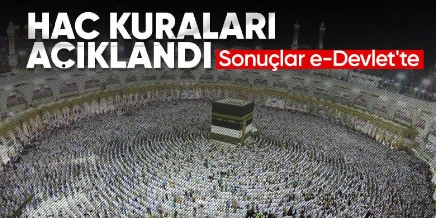 2024 yılı hac kuraları çekildi