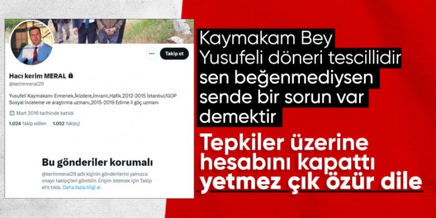 Yusufeli Kaymakamı Meral, Türkiye'de gündem oldu