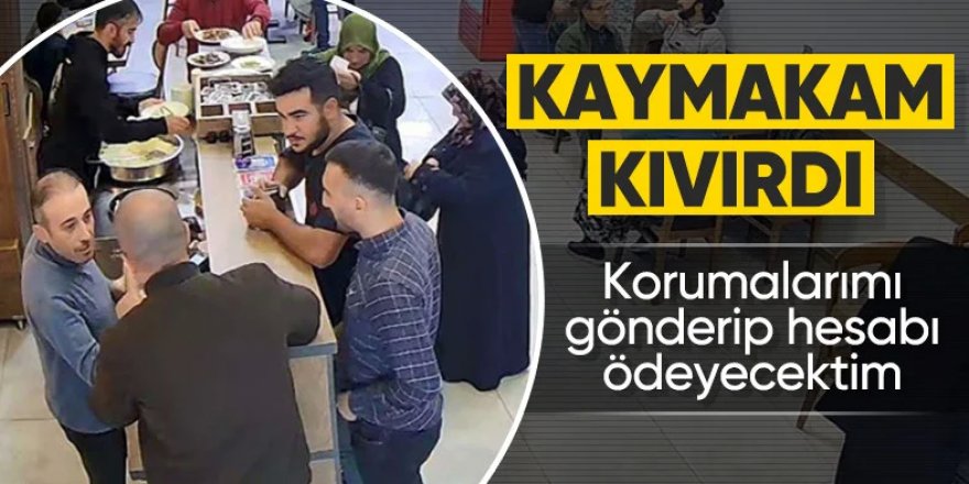 O kaymakam konuştu: Olay tamamen çarpıtma