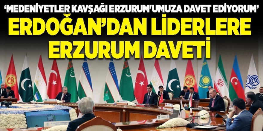 Cumhurbaşkanı Erdoğan'dan Erzurum'a davet!